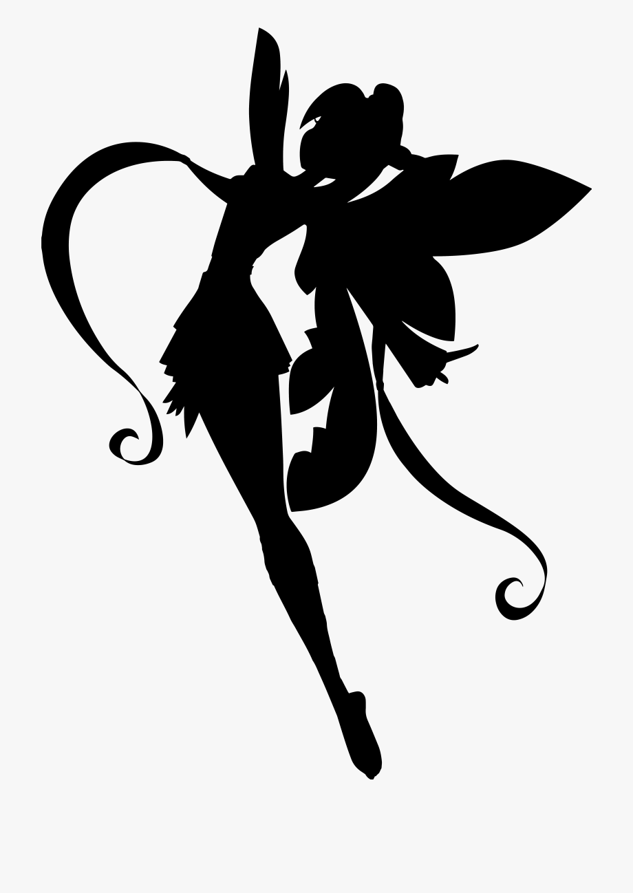 Tinkerbell silhouette png.