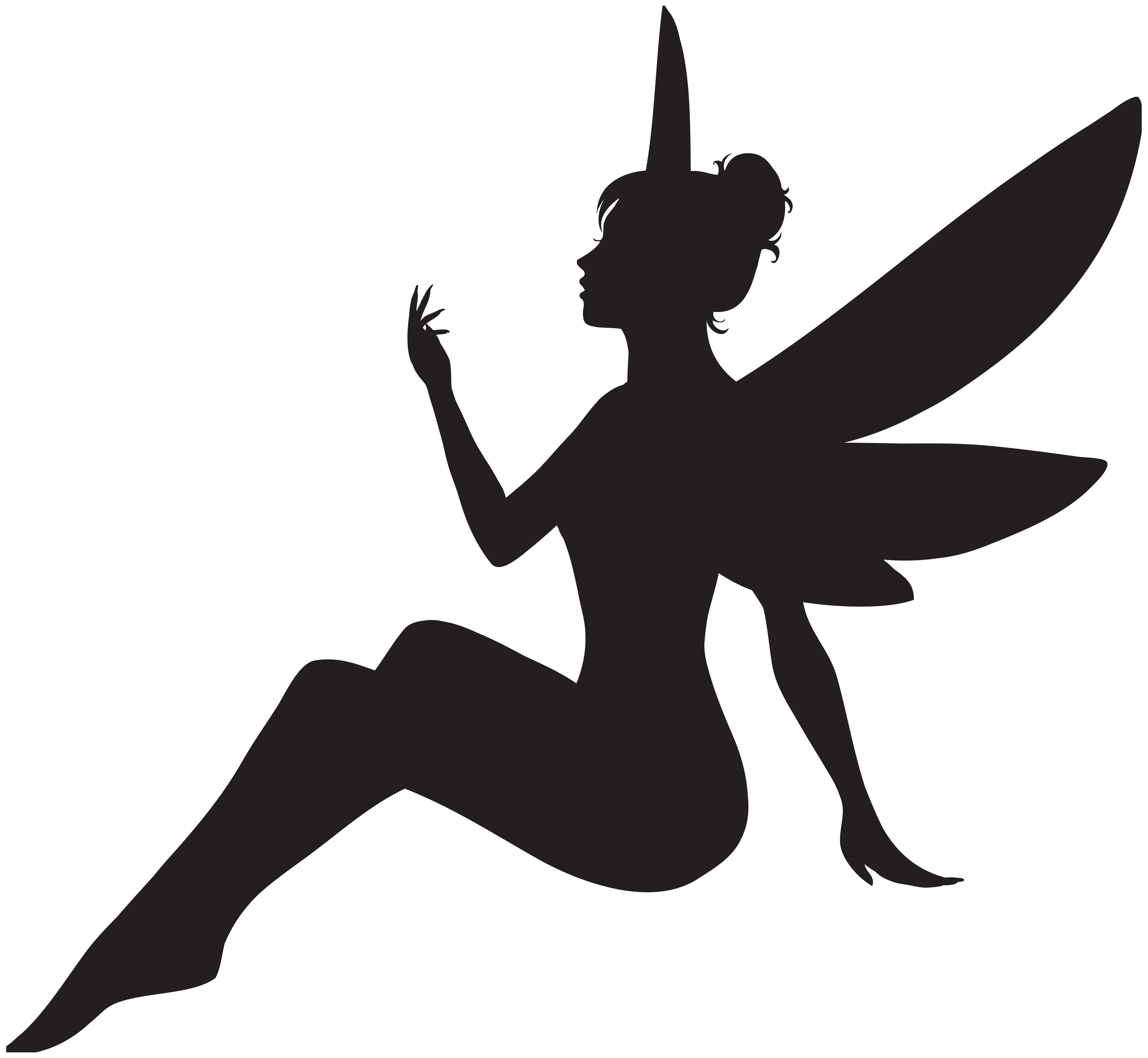 Tooth fairy silhouette.