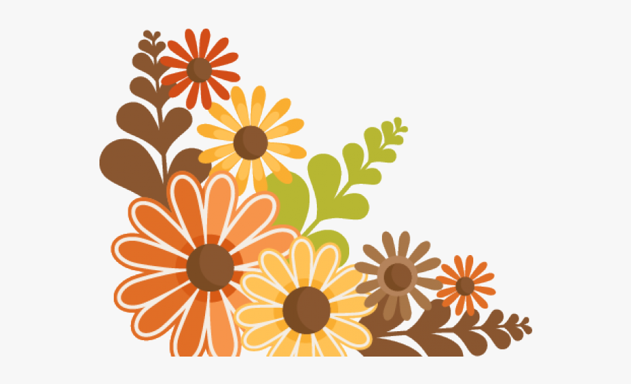 Vintage Flower Clipart Free Fall