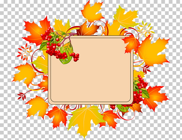 To Autumn , Free Fall Borders PNG clipart