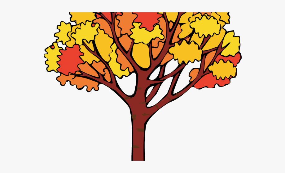 Fall trees clipart.