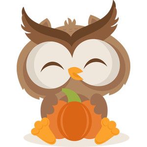 Fall owl holding.