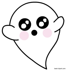 Super cute ghost clip art free