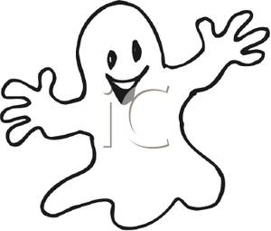 Friendly ghost clipart.