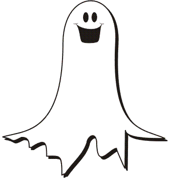 Ghost clipart template.