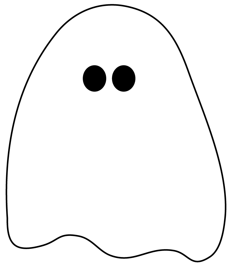 free ghost clipart template