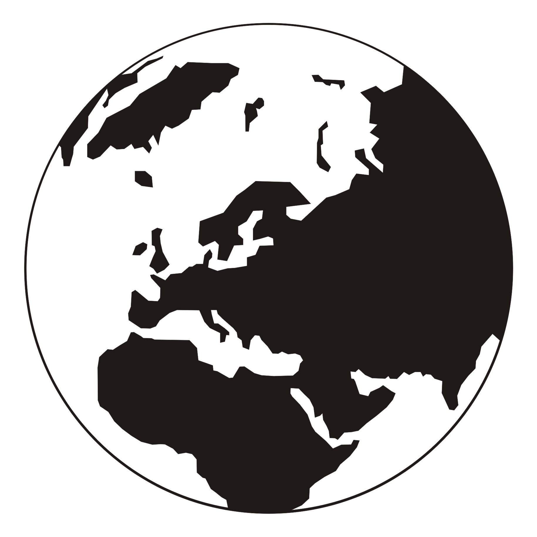 Free Globe Silhouette Png, Download Free Clip Art, Free Clip