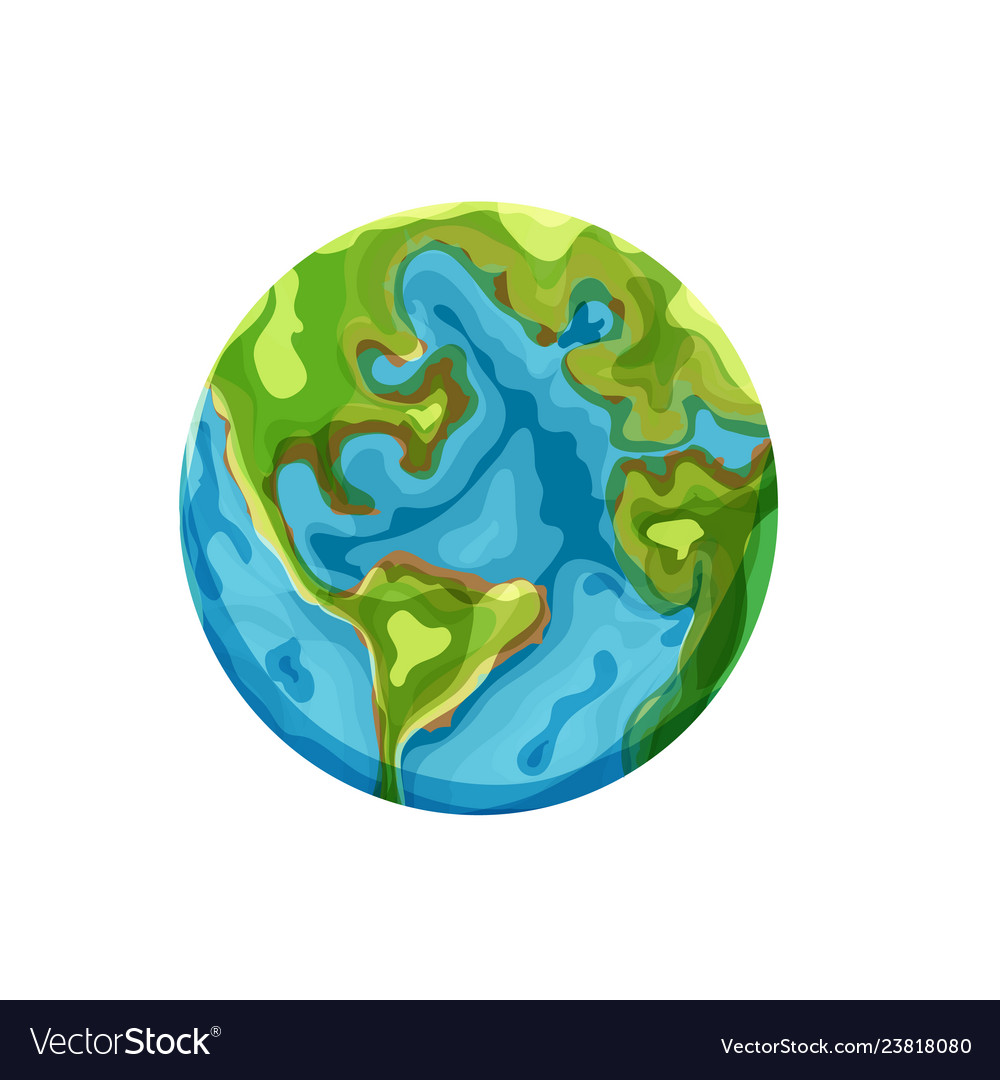 Cartoon earth clip art on