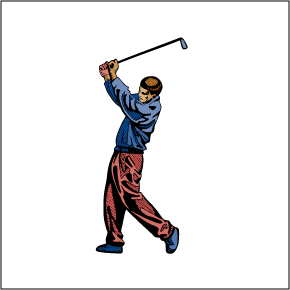 Golfer free golf.