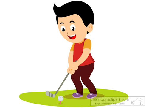 Pictures cartoon golfers.