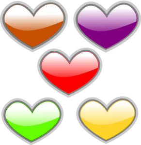 Free Colored Heart Cliparts, Download Free Clip Art, Free