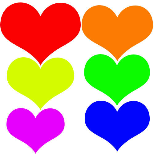 Free Colored Heart Cliparts, Download Free Clip Art, Free