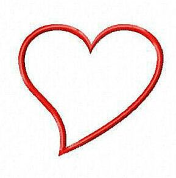 Red heart clipart.