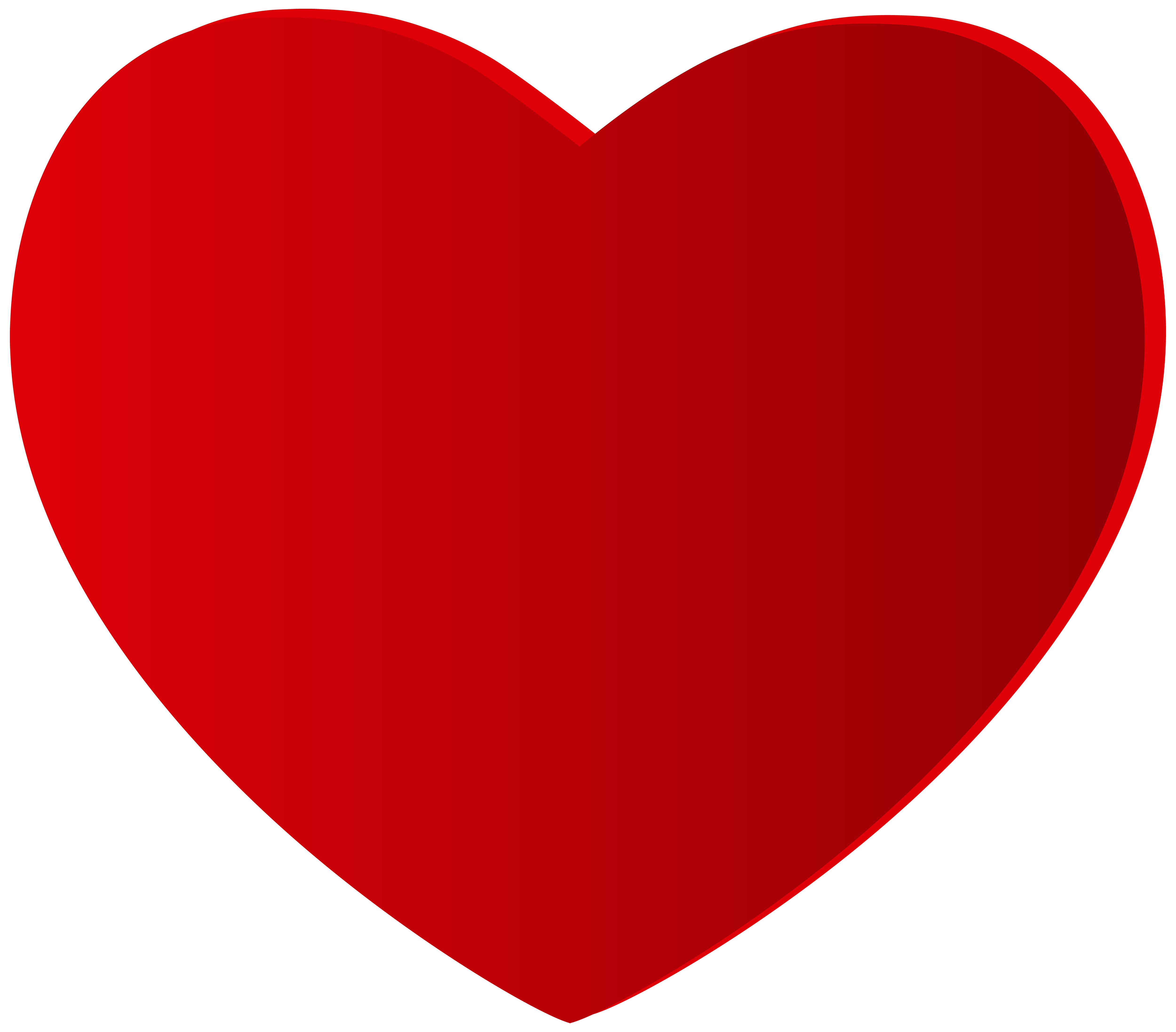 Large Red Heart PNG Clipart