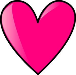 Hot Pink Heart Clipart