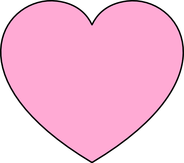 Light Pink Heart Clip Art free image