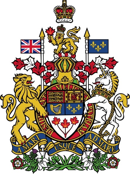 Coat Of Arms Of Canada clip art Free vector in Open office
