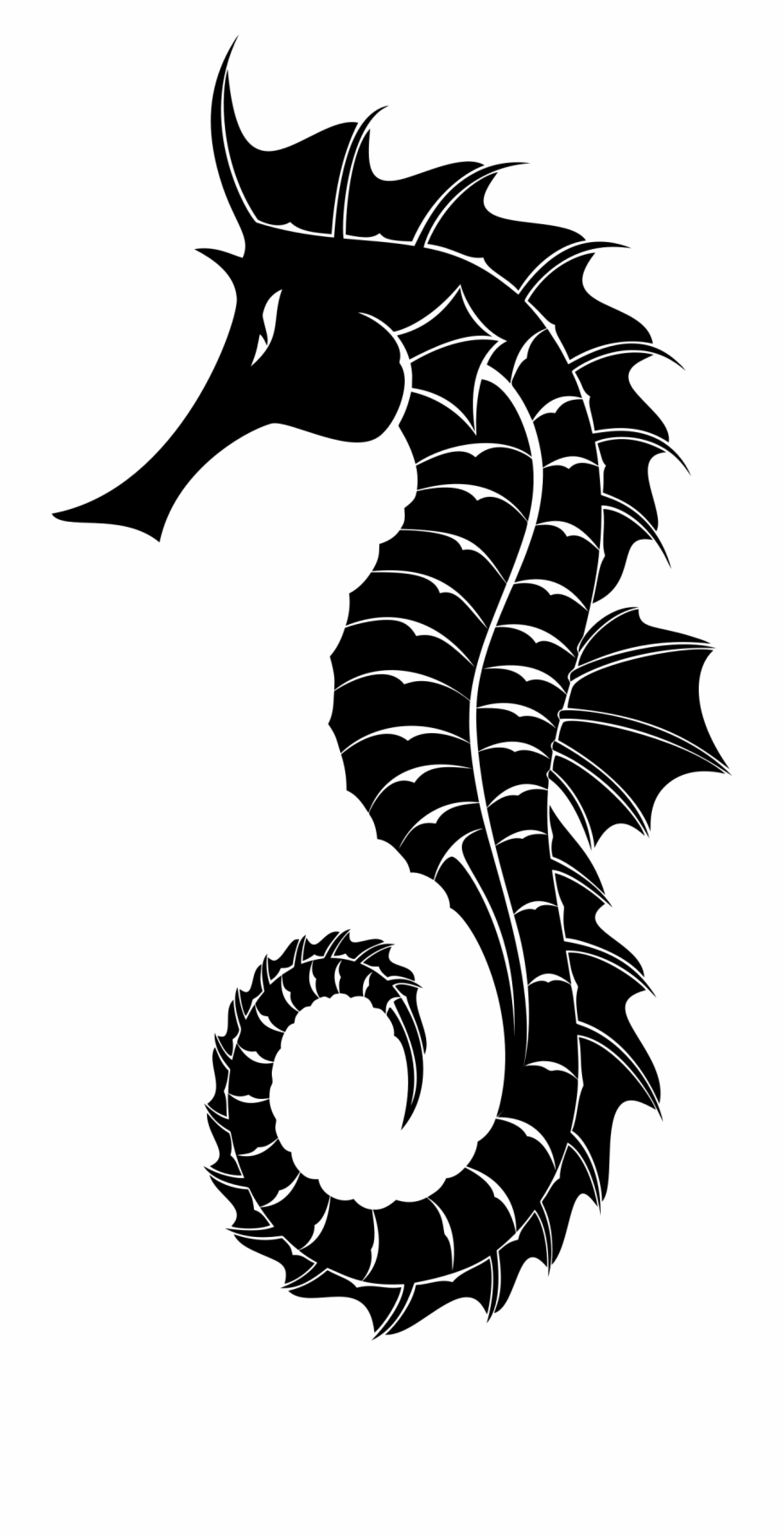 free heraldry cliparts seahorse