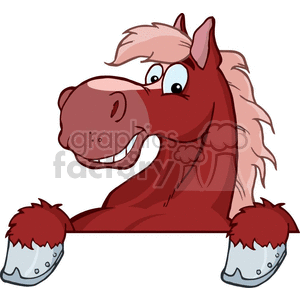 Funny horse clipart.