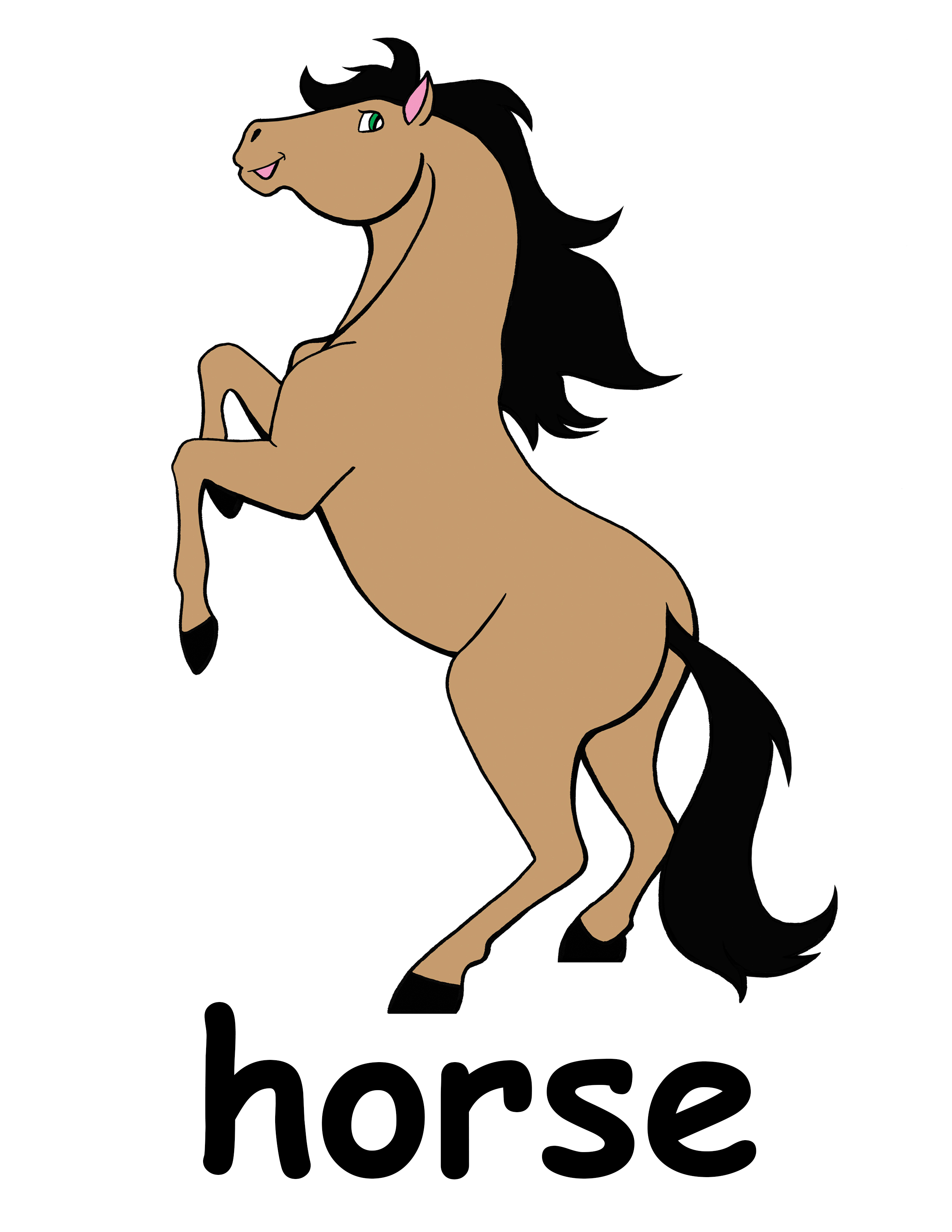 Cute horse head clip art free clipart images