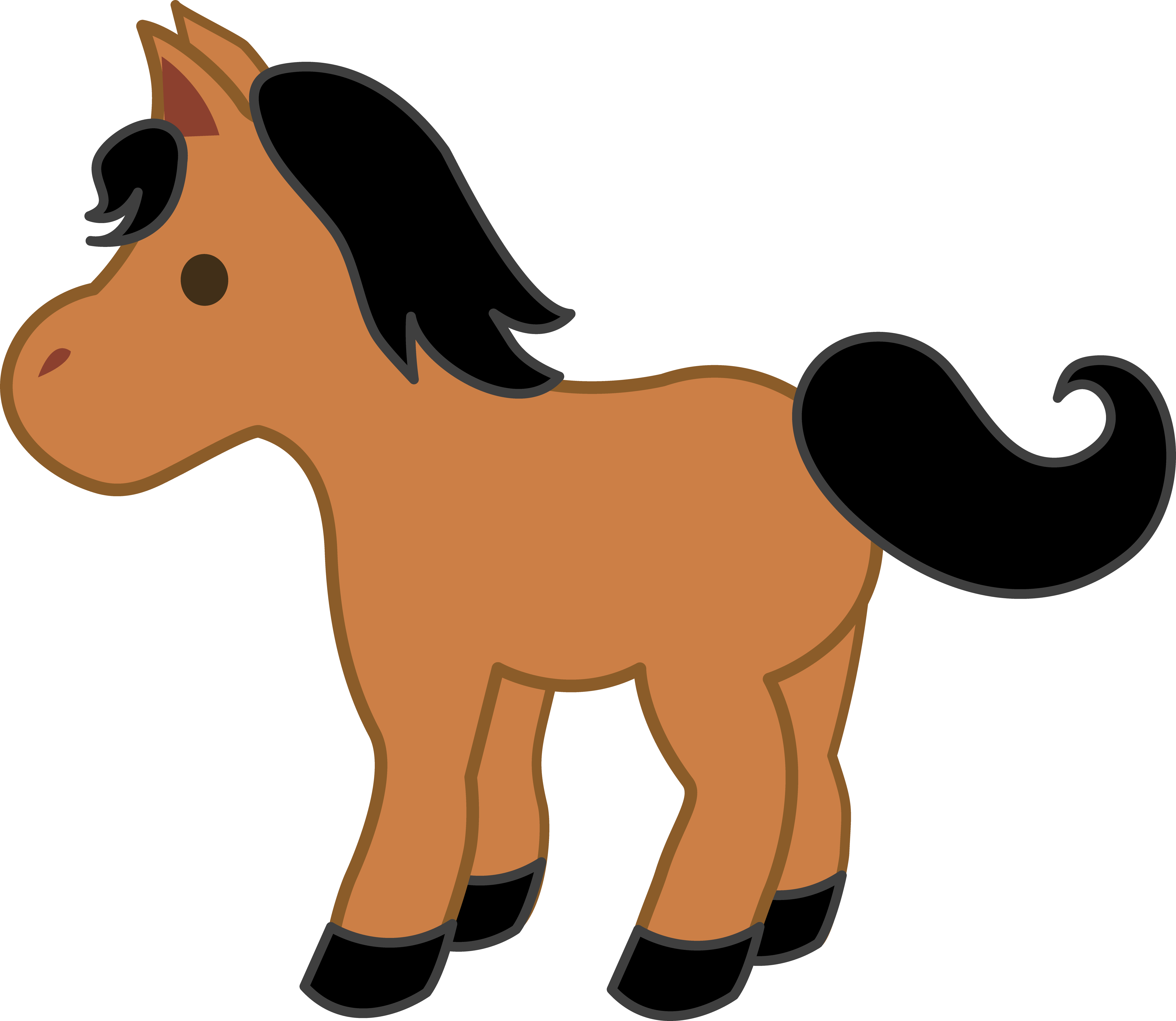 free horse clipart different position