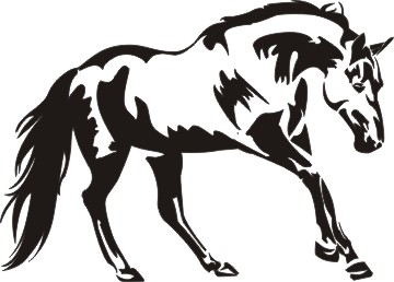 Free Paint Horse Silhouette, Download Free Clip Art, Free
