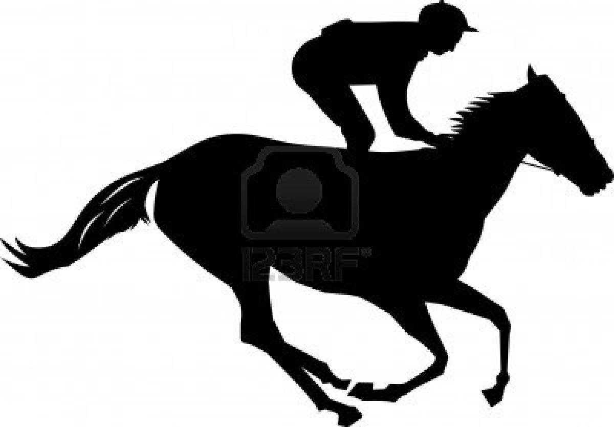 Horse racing clipart.
