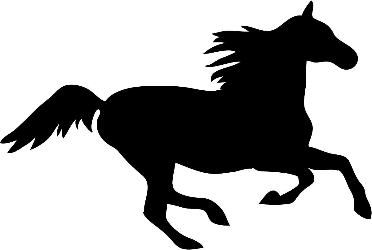 Free horse silhouettes.