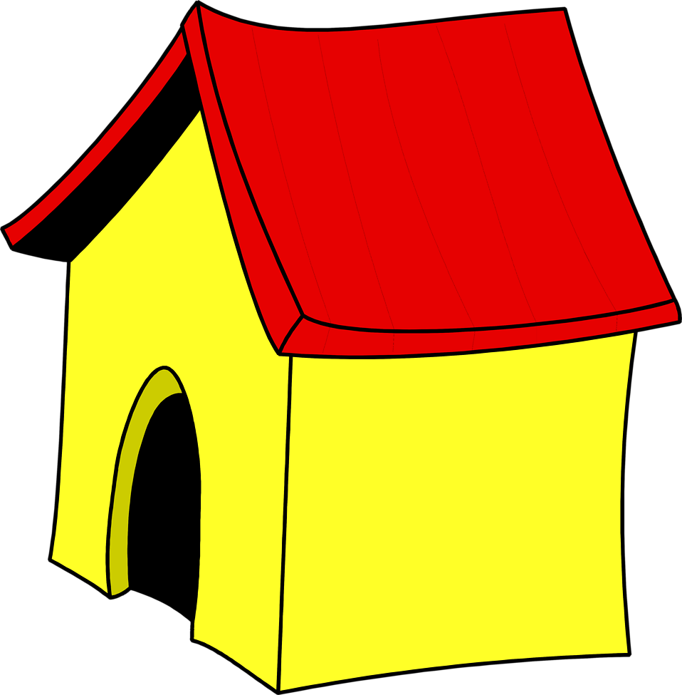 Clipart houses yellow.