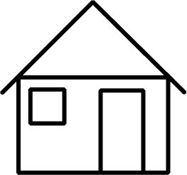 free houses clipart outline