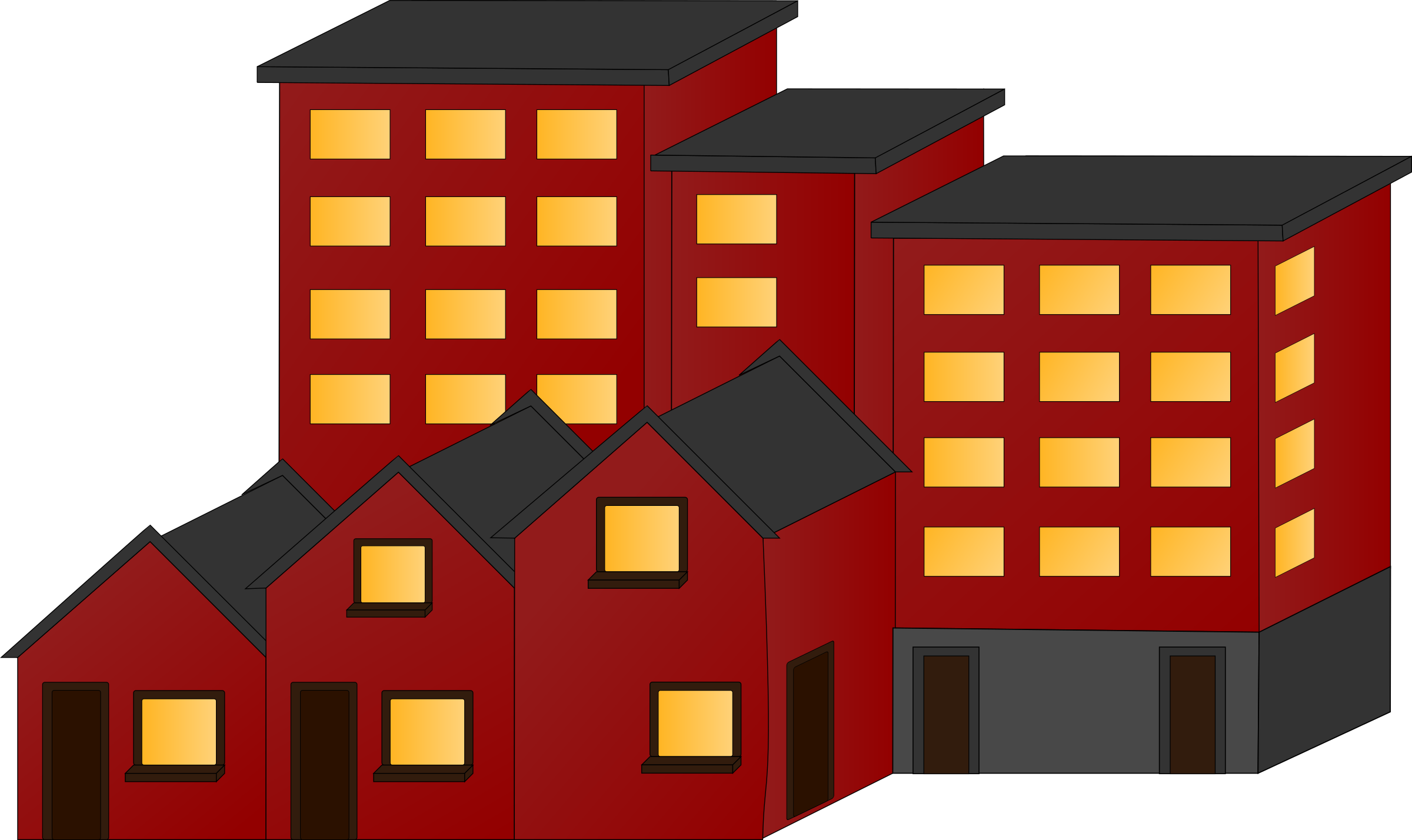 free houses clipart townhouse