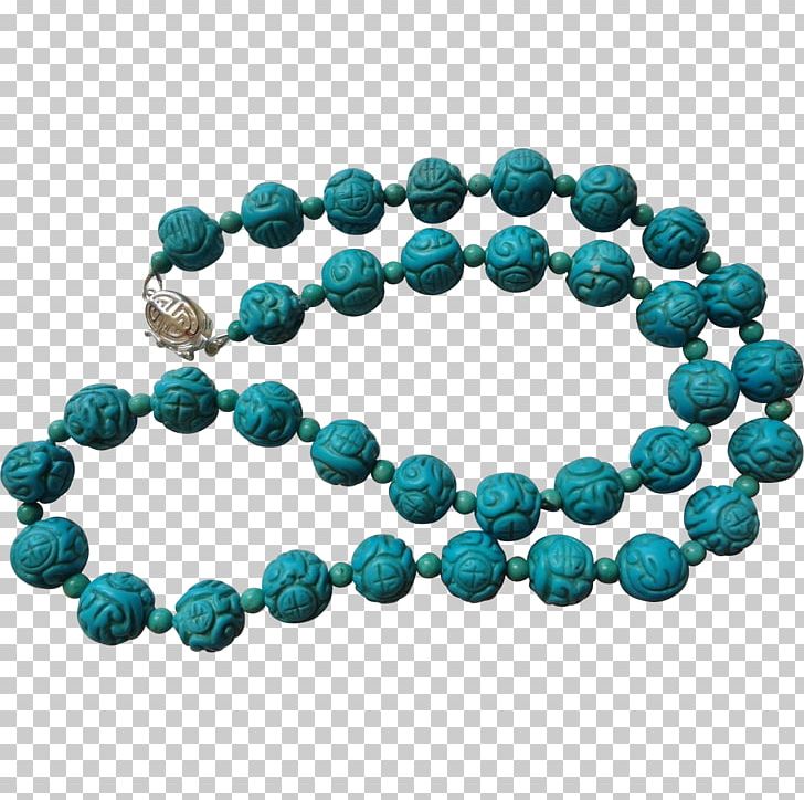 Turquoise Bead Necklace Handbag Bracelet PNG, Clipart