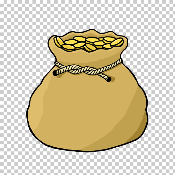 Gold Drawing Money bag , lakshmi gold coin PNG clipart