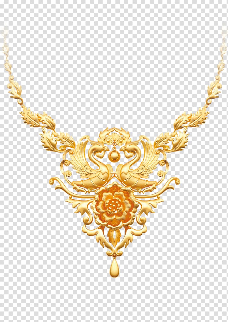 Gold Jewellery , Free dig gold pendant transparent