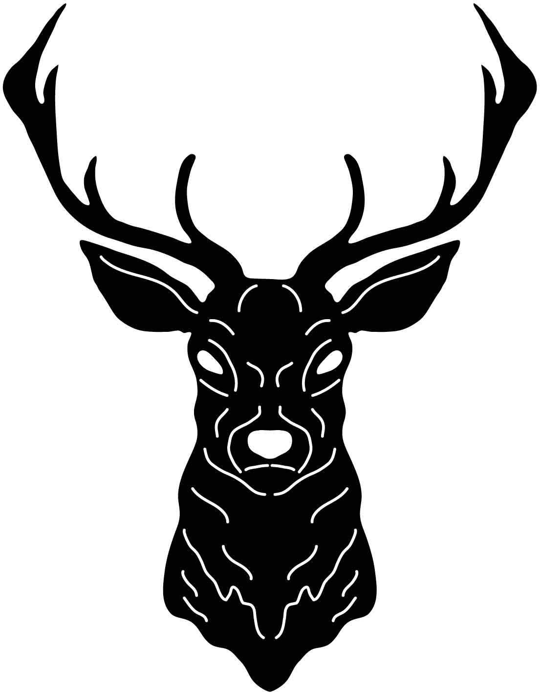 Deer Head Free DXF file