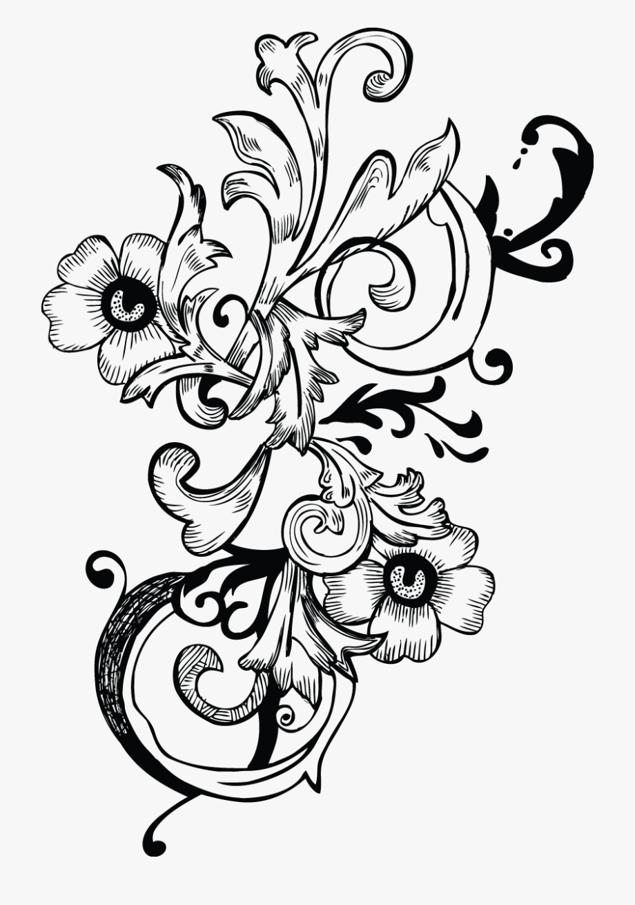 Engraving Scrollwork Clipart