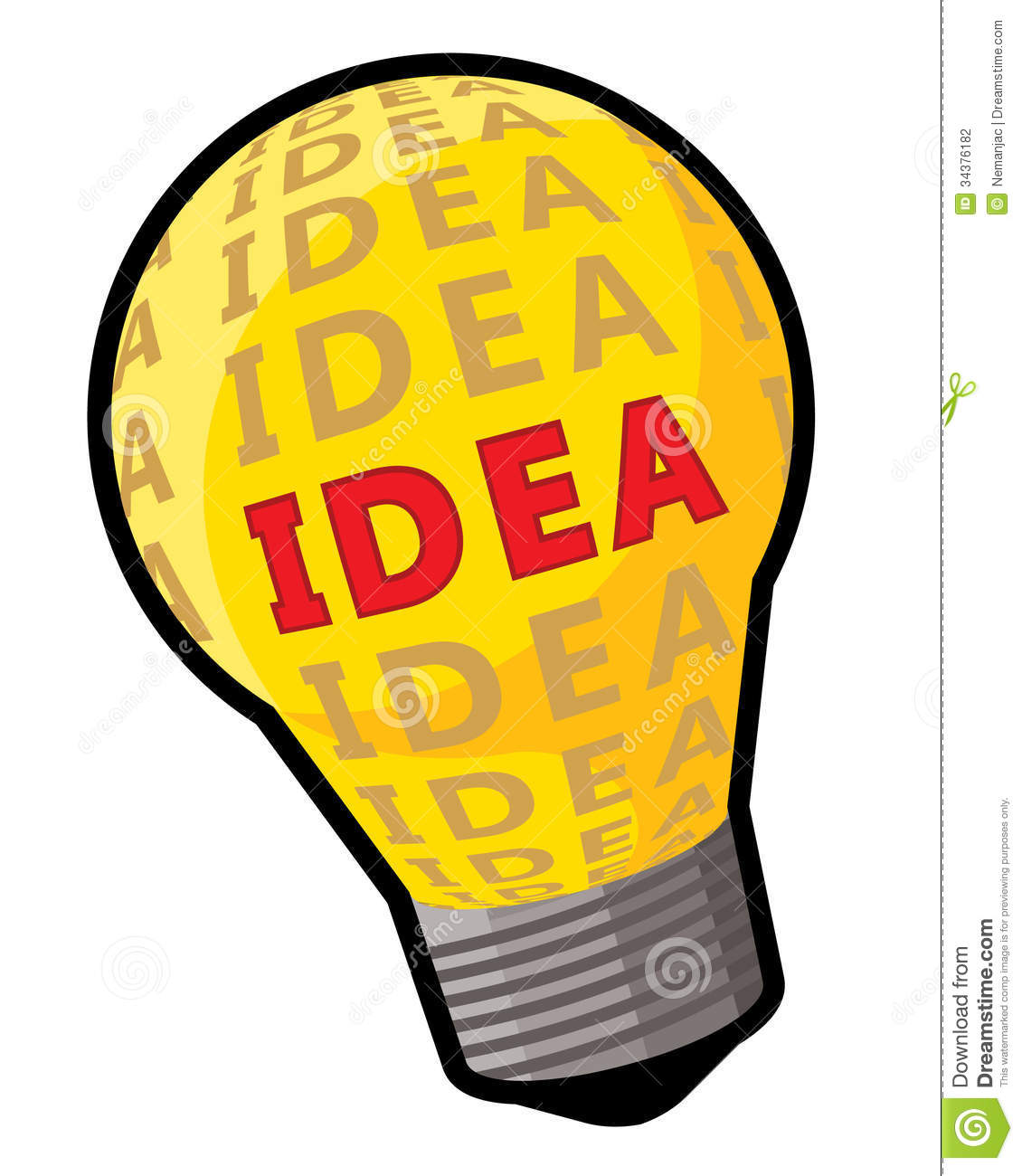 Light bulb idea.