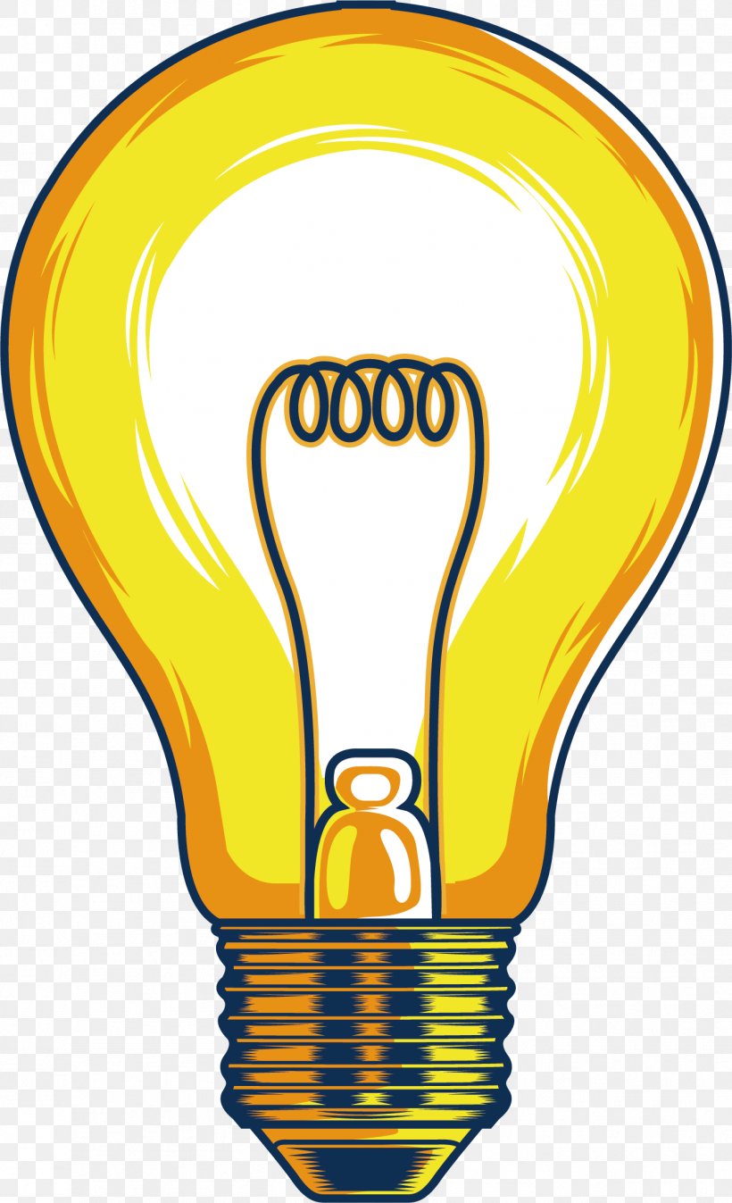 Incandescent Light Bulb Lamp Clip Art, PNG,