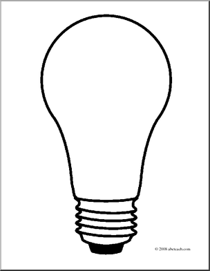 Light bulb template.