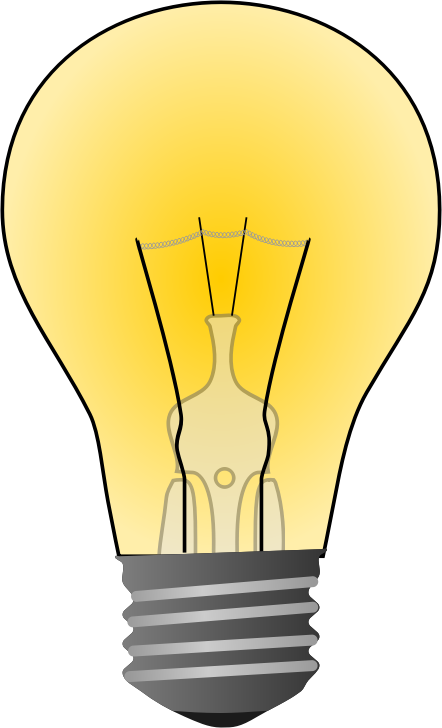 free lightbulb clipart public domain background removed
