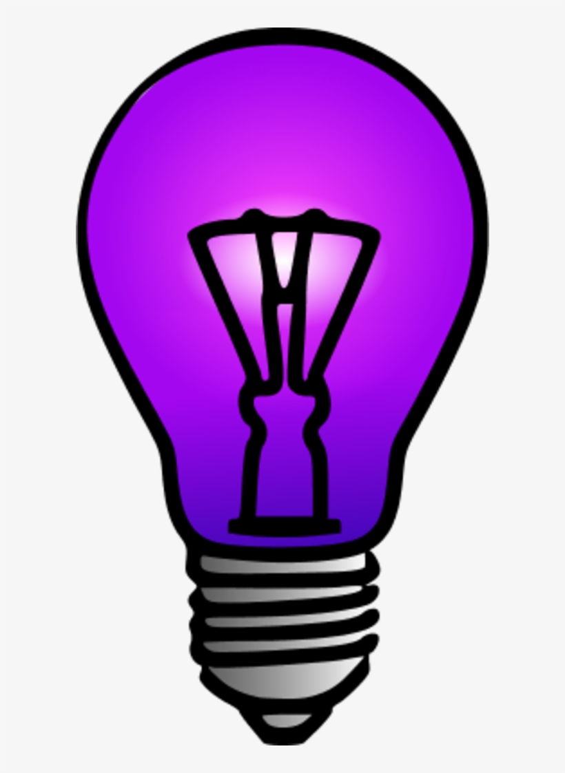 Light Bulb Clipart Purple
