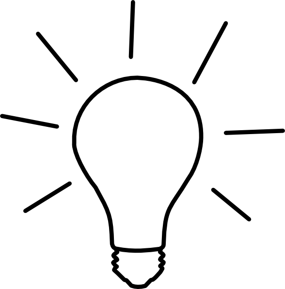 Hypothesis clipart lightbulb.