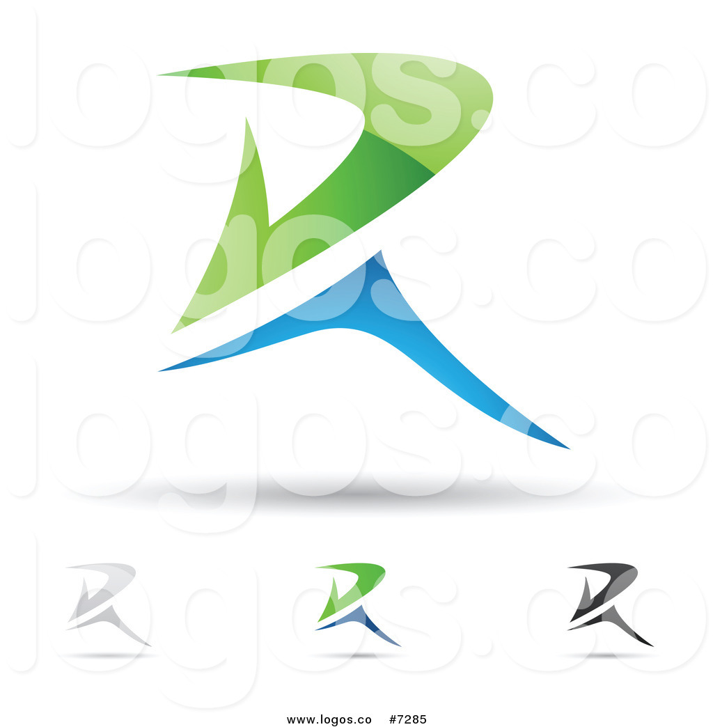 Royalty Free Clip Art Vector Logos of Abstract Letter R