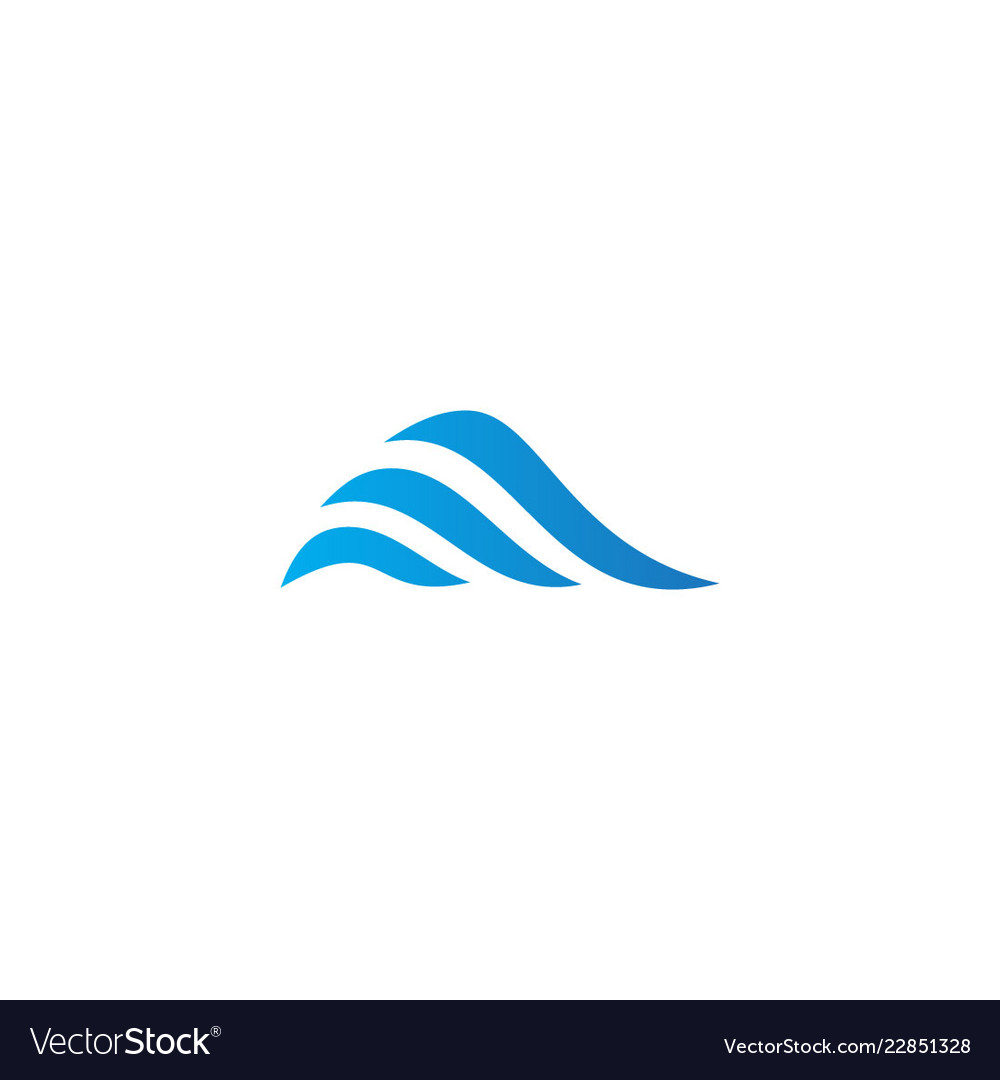 Abstract wave ocean company logo