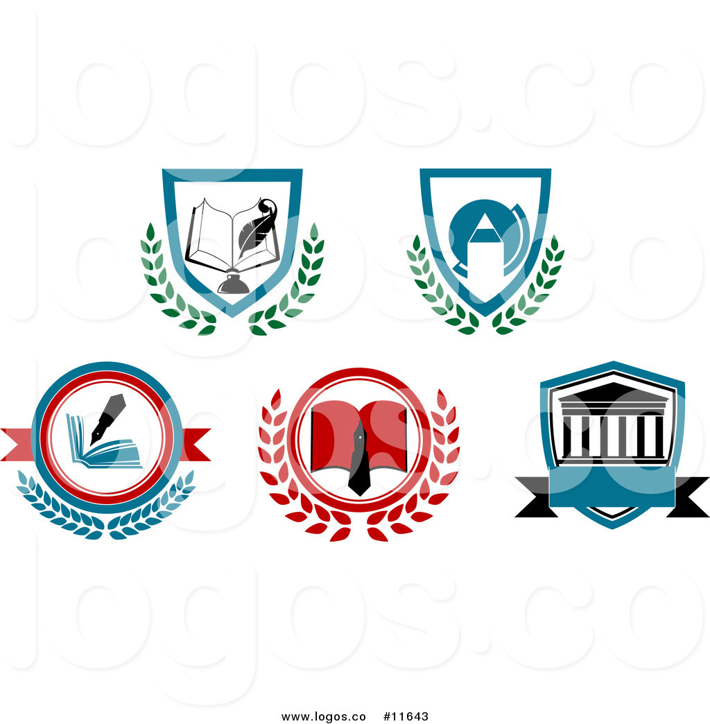 Royalty Free Clip Art Vector Logos of University or College