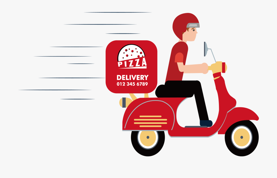 Motorcycle clipart pizza.