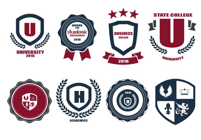 Free School Crests And Logo Vector