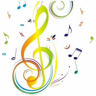 Free Color Music Notes PNG Image, Transparent Color Music