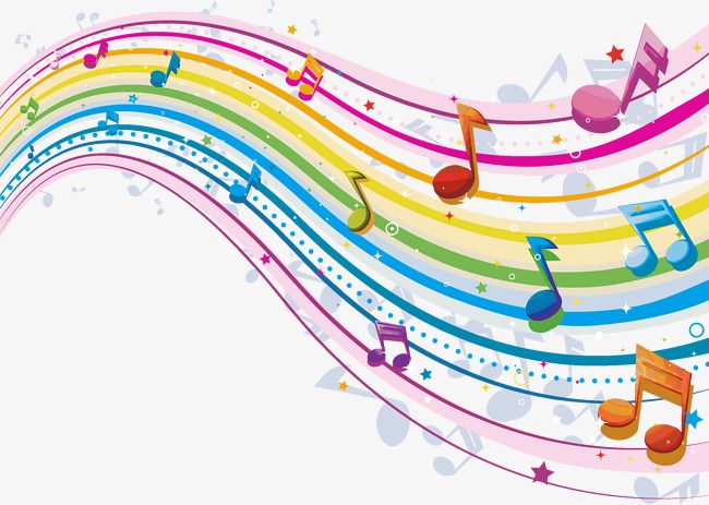 Music Creative Color Liner Notes, Music Clipart, Color