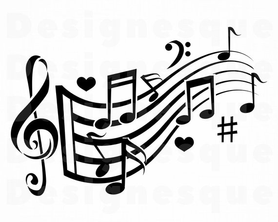 free music notes clipart logo